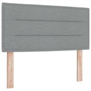 Testiera | Testata LED con strisce LED Grigio chiaro 90 cm Tessuto