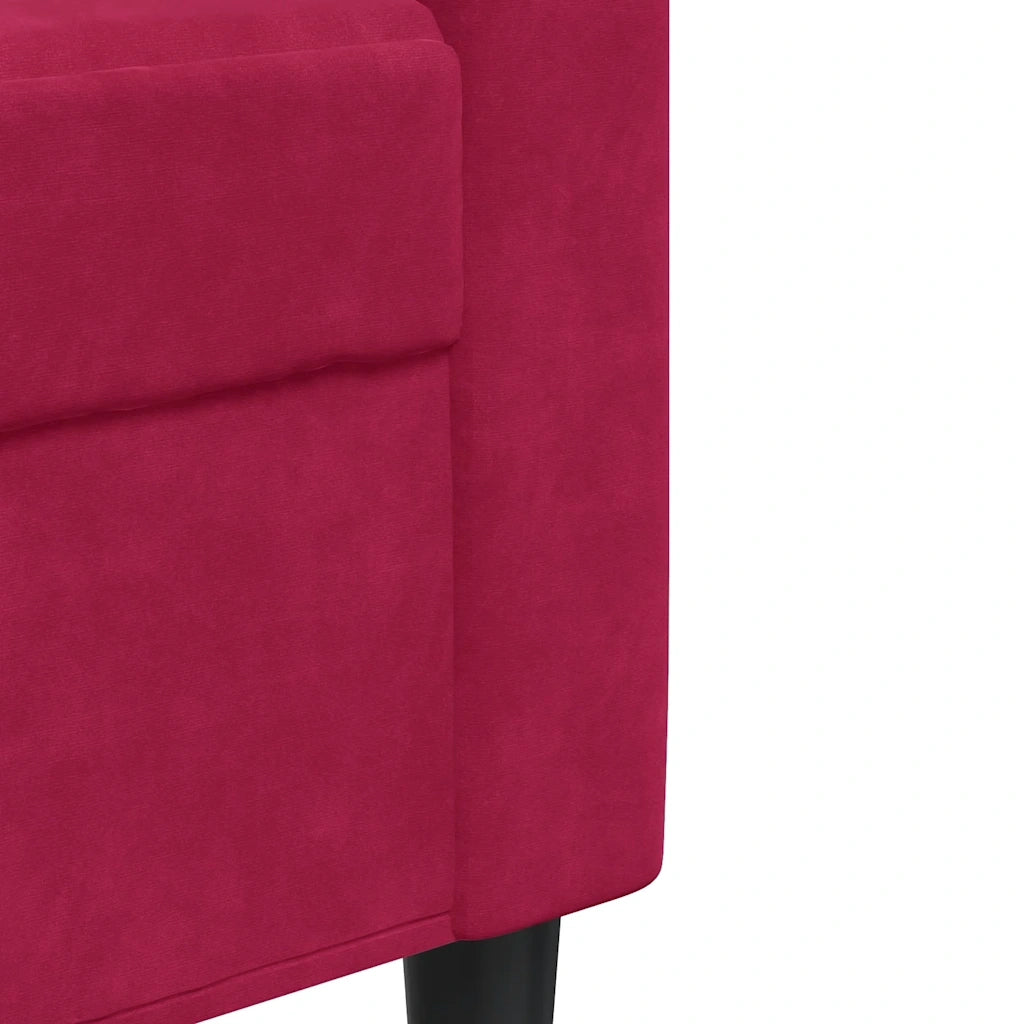 Divano Sedia-Poltrona Rosso Vino 60 cm Velluto 745670