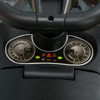 Macchina Cavalcabile per Bambini 63.5x28x36 cm con Fari e Musiche Integrate in PP Nero