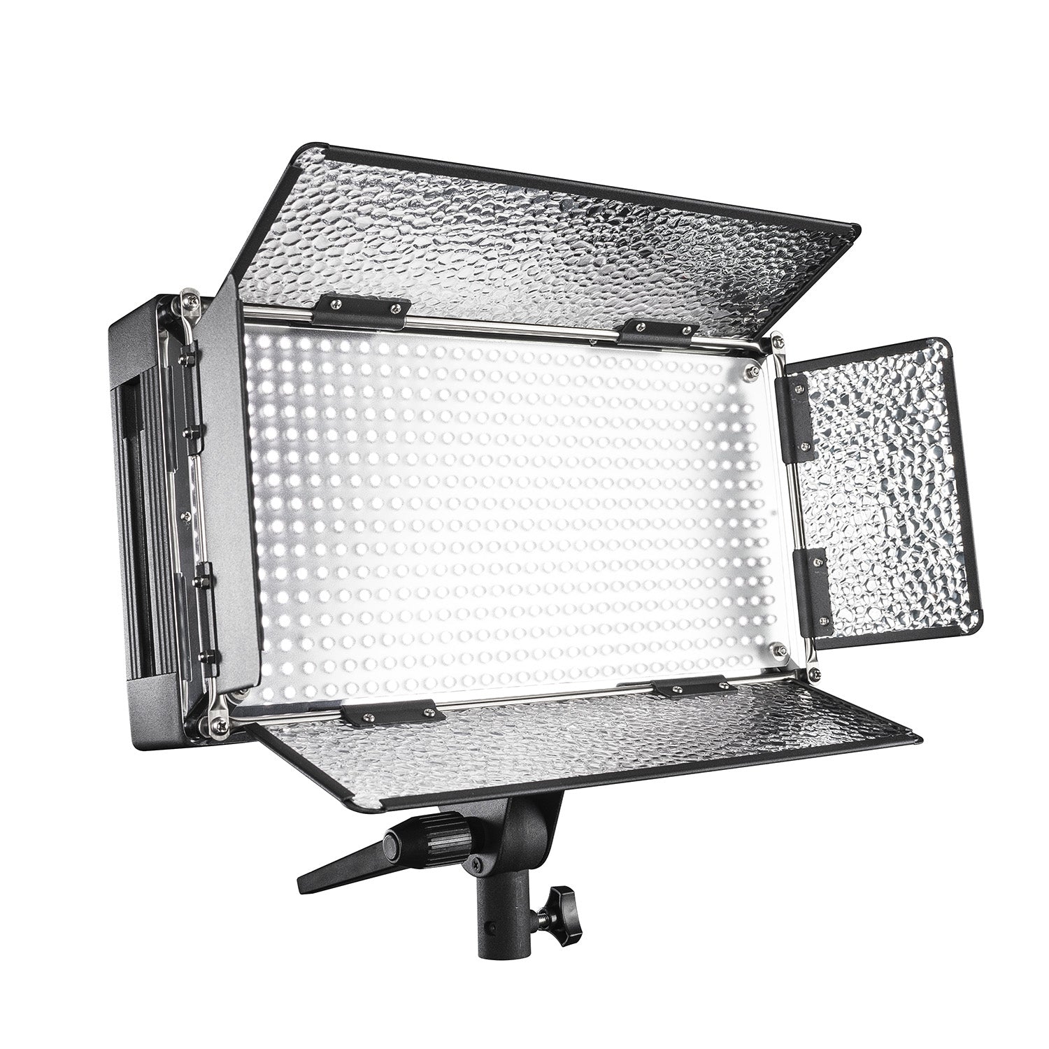LED 500 Luce a pannello 30 W, versione diurna, con robusto alloggiamento in metallo + staffa, potente illuminazione da studio