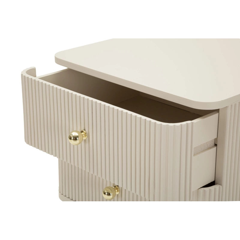 Comodino 2 Cassetti Shy cm 34x37,5x59