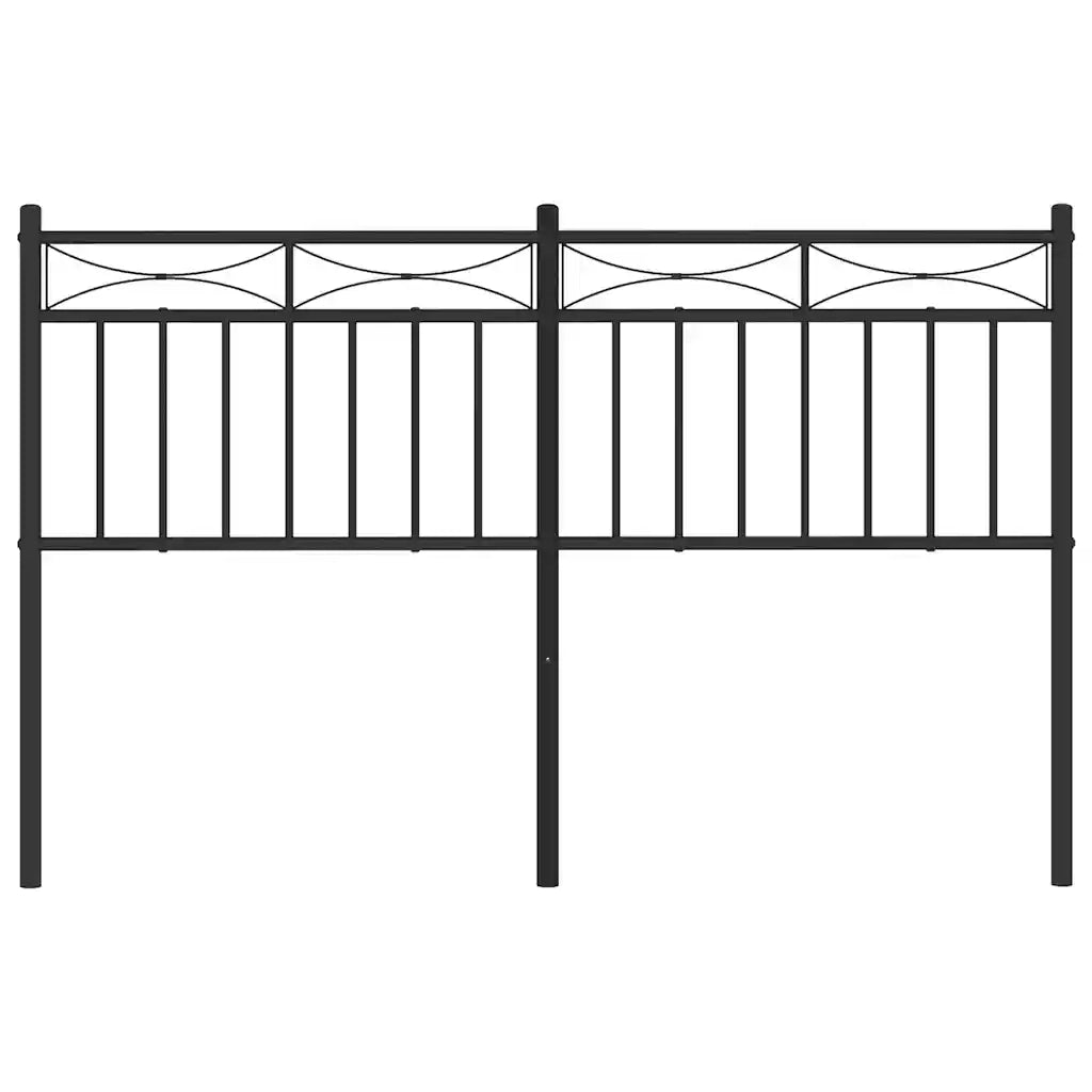 Testiera in Metallo Nero 135 cm