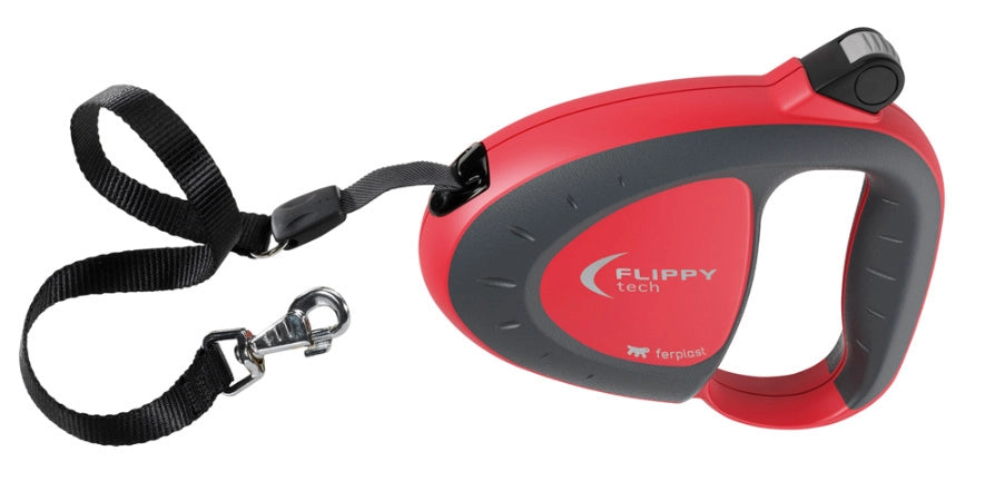 GUINZAGLIO PER CANI FLIPPY ONE TAPE MEDIUM ROSSO- FERPLAST- 1,0 pz