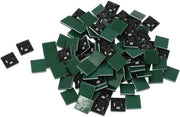 Set di supporti per cavi autoadesivi - 100 pezzi - Soluzione di gestione dei cavi - Nero - 13mm x 13mm x 4mm