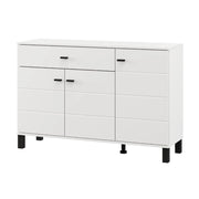 Madia Uyuni, Credenza 3 Ripiani, 116x35x78h cm Bianco
