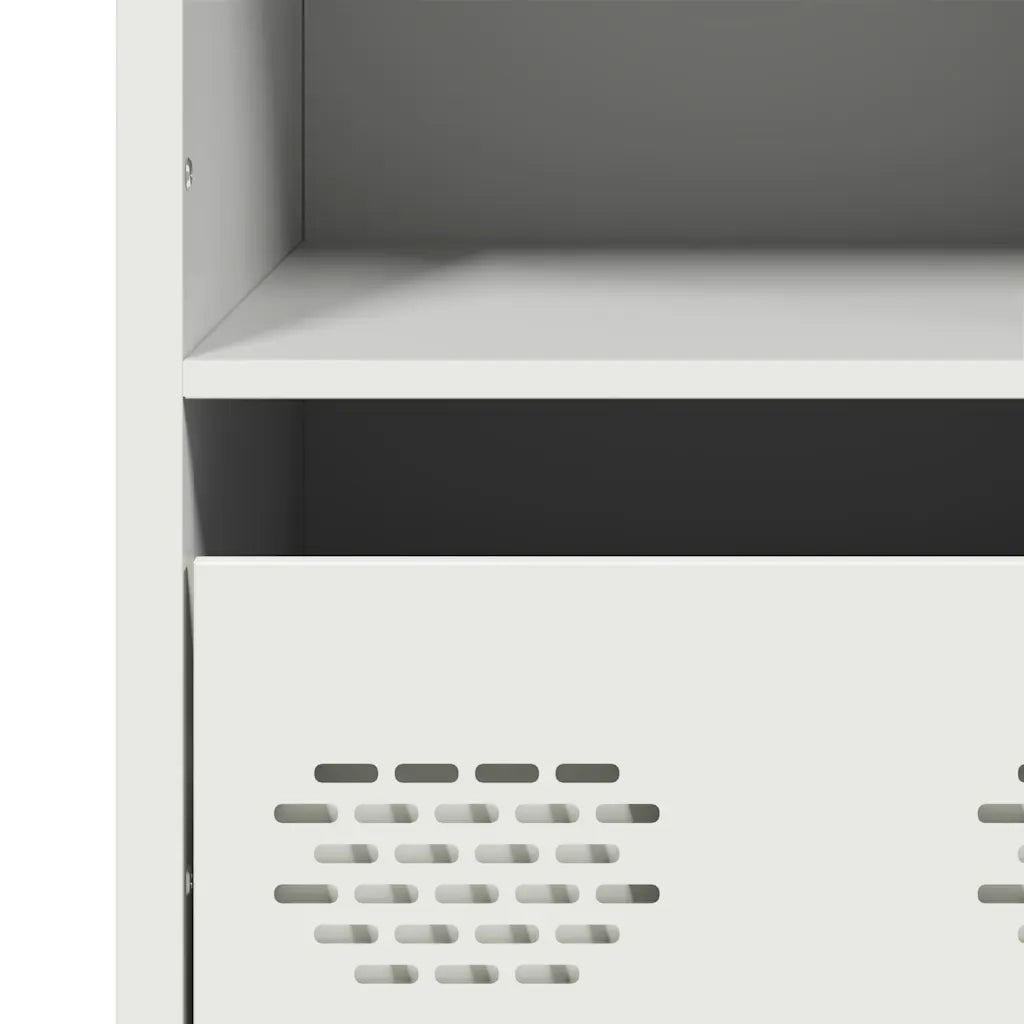 Credenza Bianca 35x39x103,5 cm in Acciaio 851381