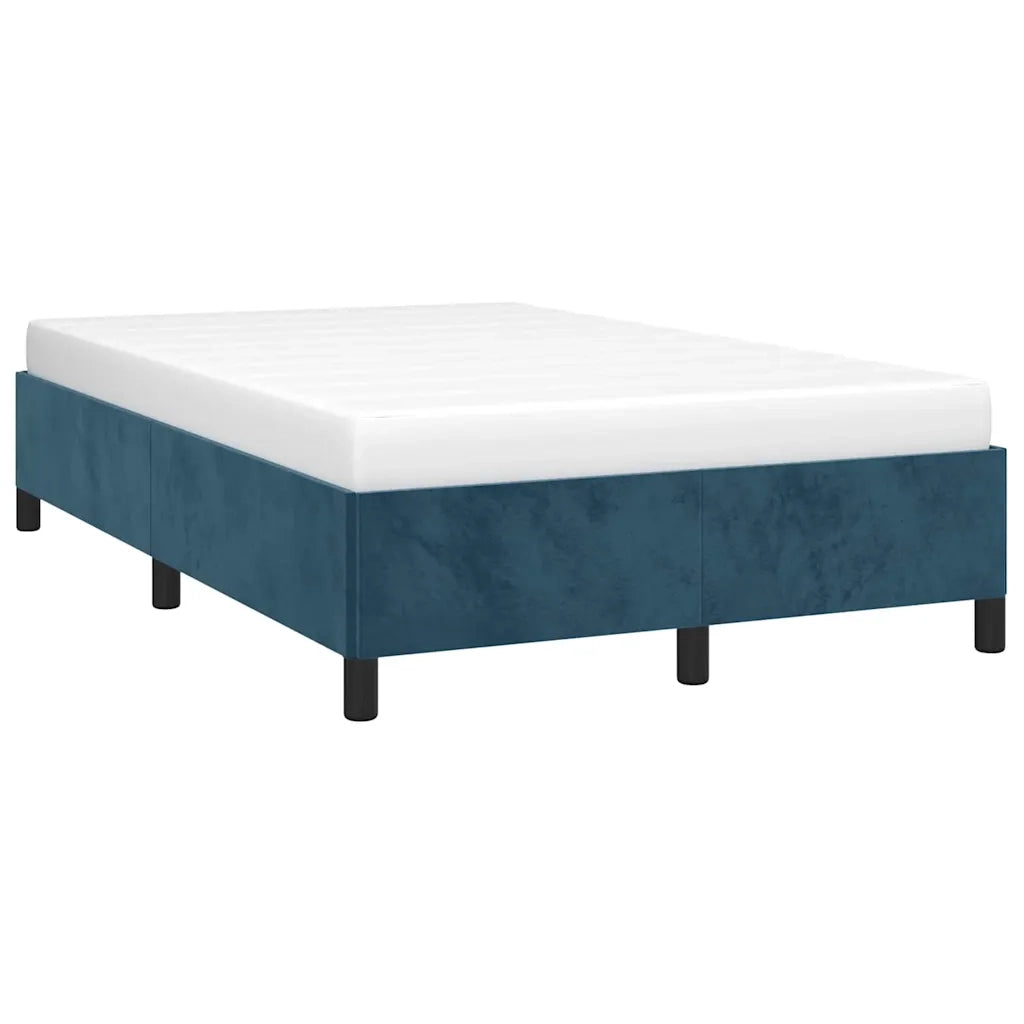 Giroletto senza Materasso Blu Scuro 120x200 cm in Velluto 347316