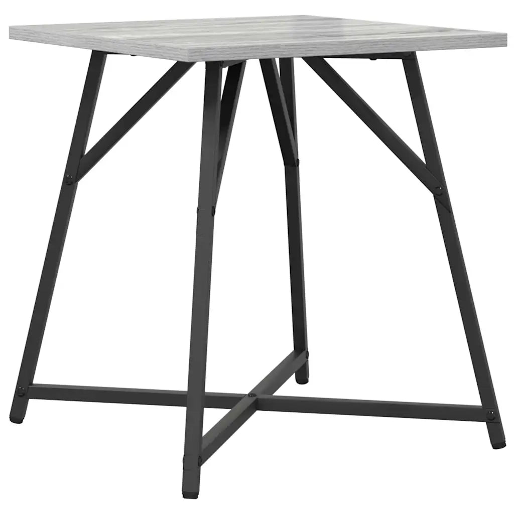 Set tavolini 2 pcs Grigio Sonoma e Nero 869729