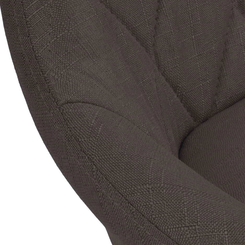 Sgabello bar LAZIO in tessuto grigio scuro,nero