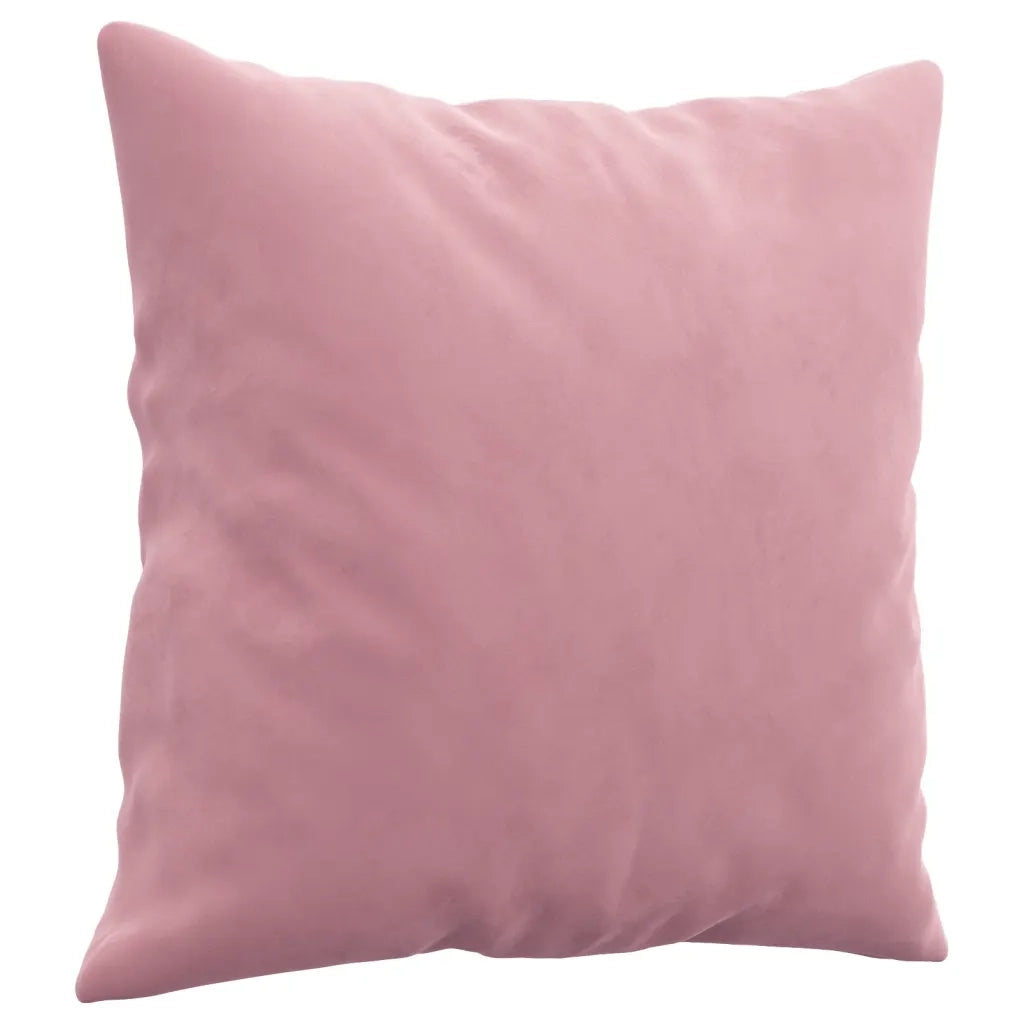 Divano a 2 Posti con Cuscini-Sofa 2 Posti con Cuscini Rosa 140 cm in Velluto 259718