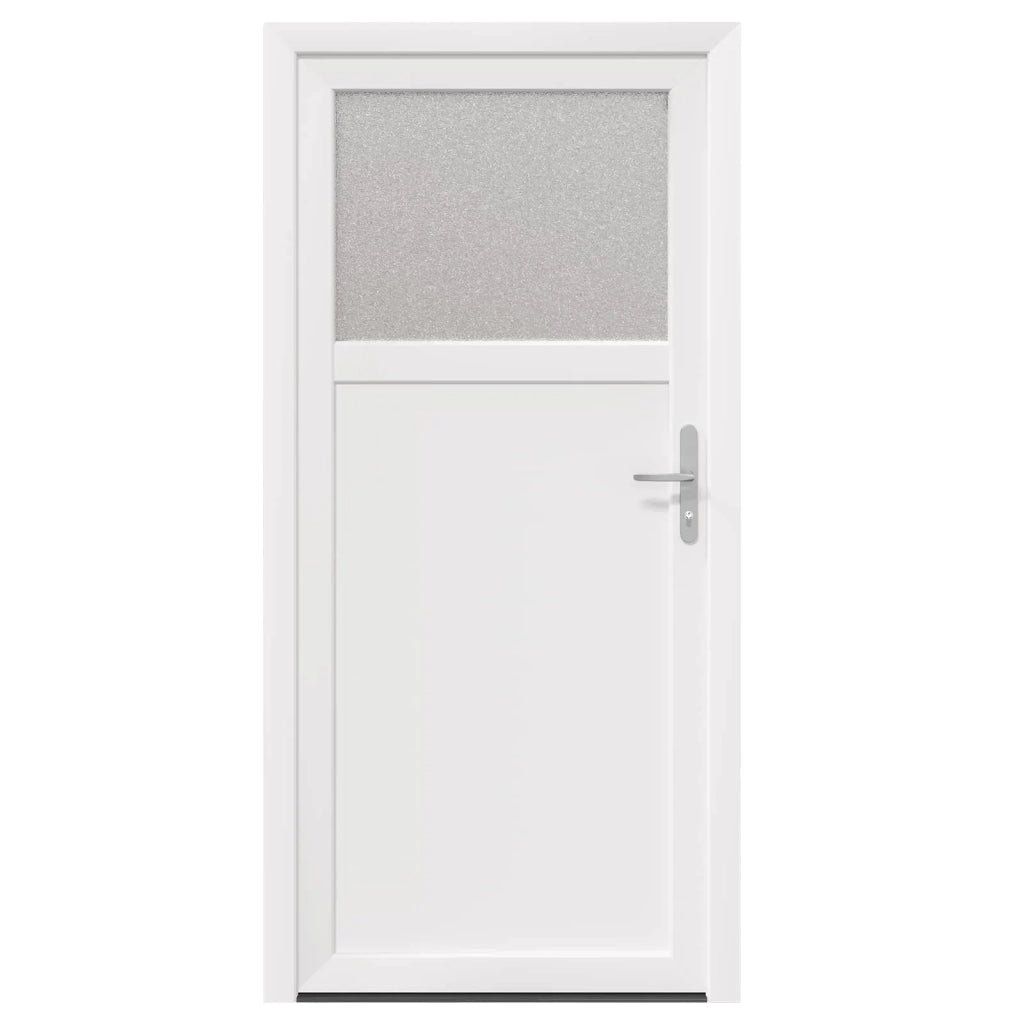 Porta d'ingresso laterale Bianco 98 x 198 cm PVC