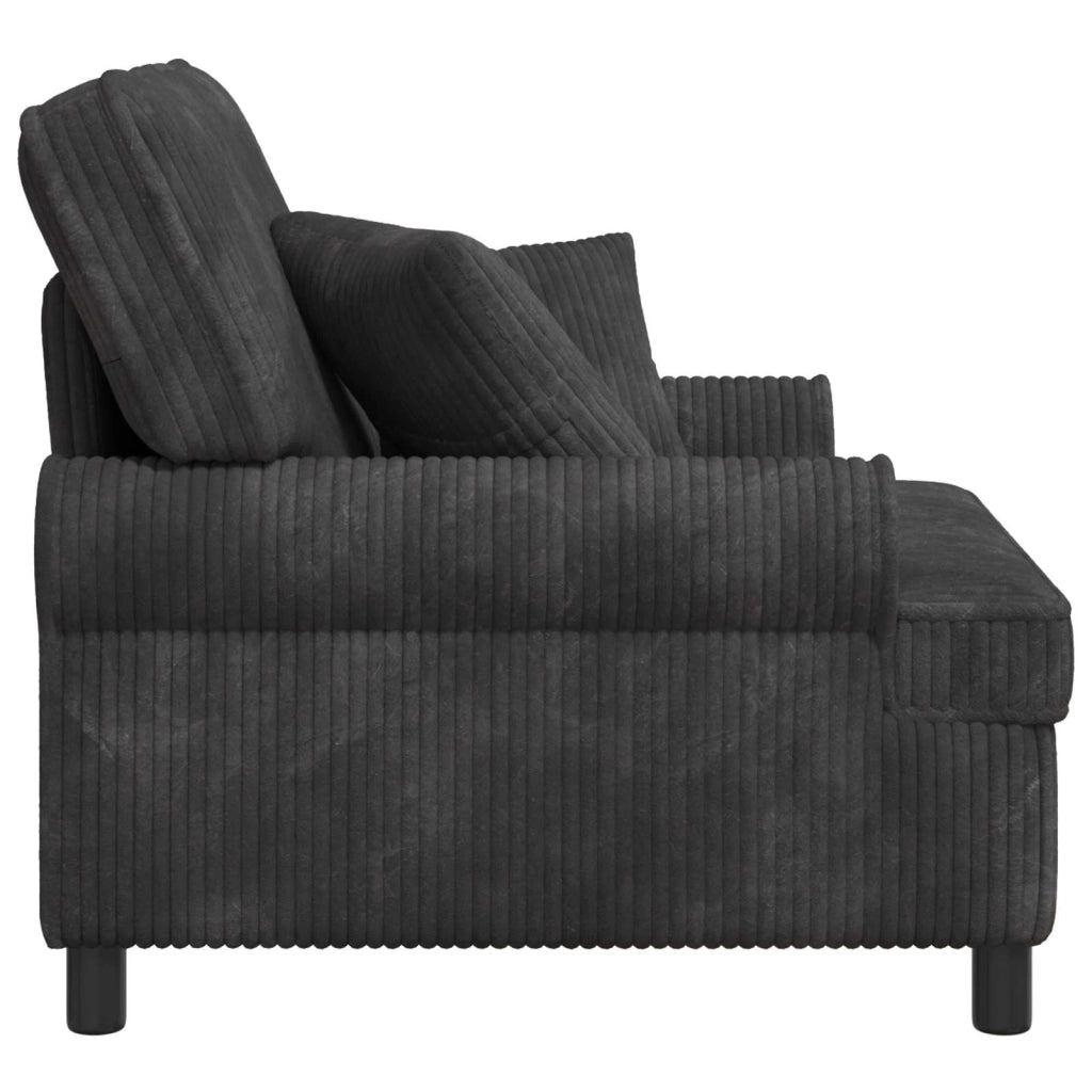 Poltrona XL con Cuscini Grigio Scuro Tessuto a 1,5 linee 42043477