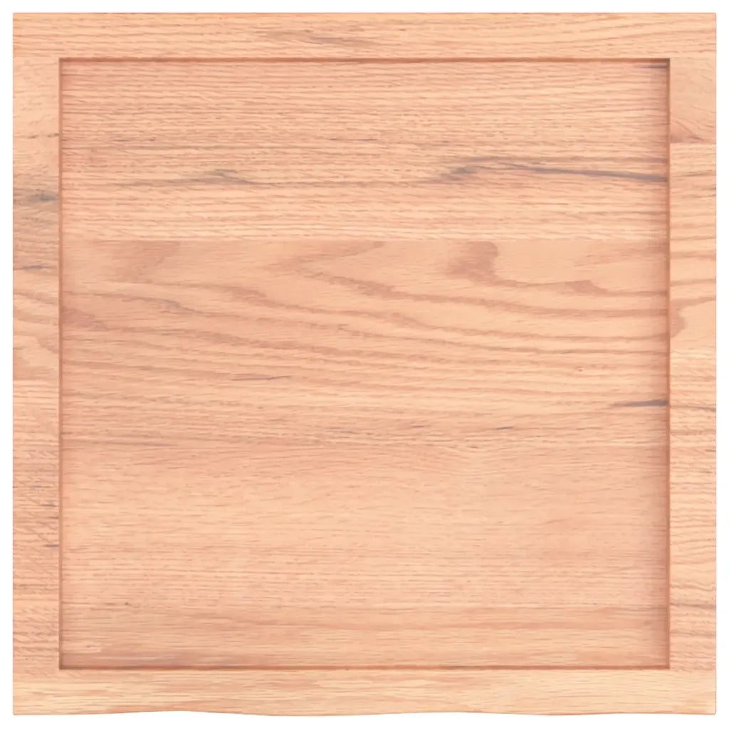 Ripiano Muro Marrone 60x60x(2-4) cm Massello Rovere Trattato 363654