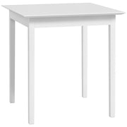 Tavolo da pranzo quadrato ¨C zephmum ¨C 75x75x76, bianco