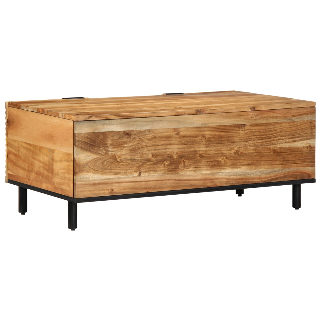 Tavolino da caffÃ¨ 100x54x40 cm in legno massello di acacia