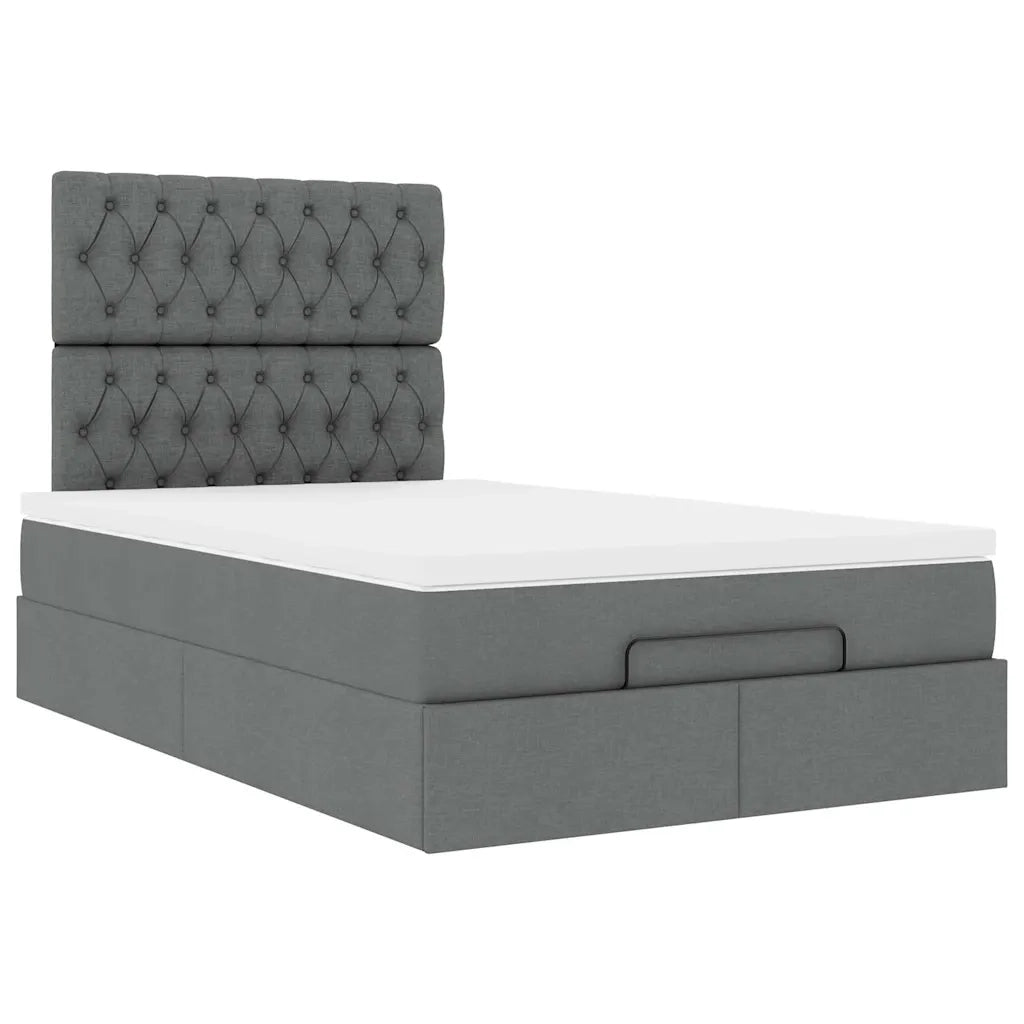 Struttura Letto Pouf con Materasso 80x200 cm in Tessuto 3314073