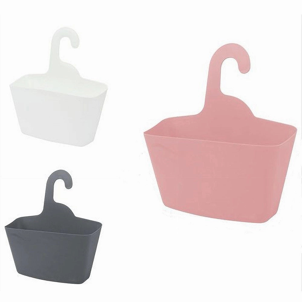 Trade Shop - Cestino Porta Oggetti Con Gancio Appendere Doccia Bagno Casa Vari Colori 79459 -