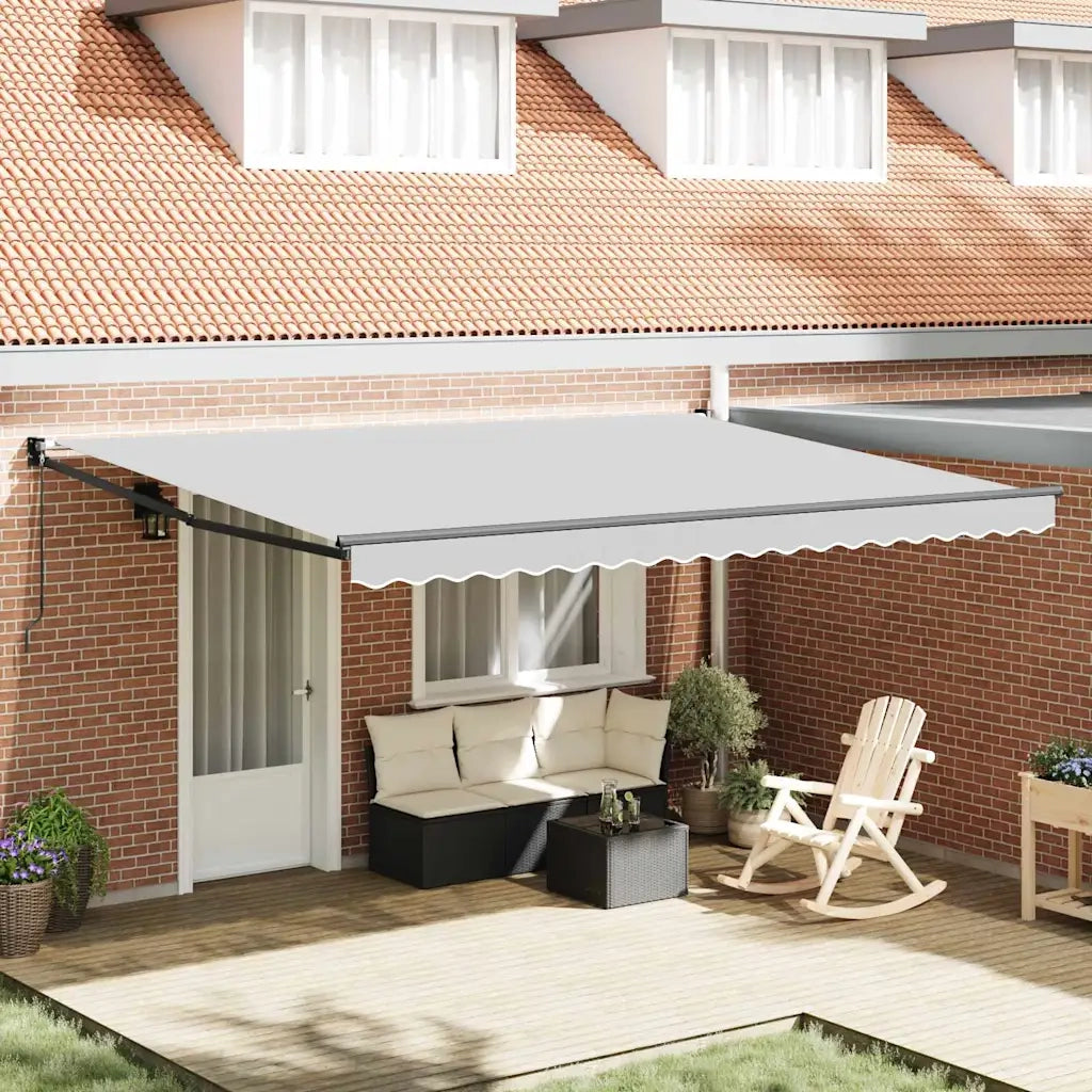 Tenda da Sole Antracite 4,5 ×3 m Metallo 362029
