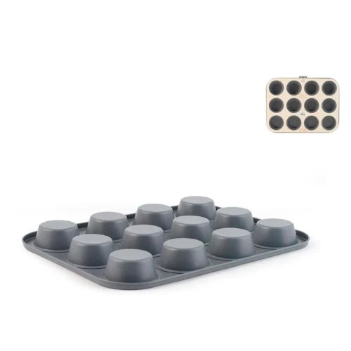 Stampo muffin 12 posti deli chef in alluminio