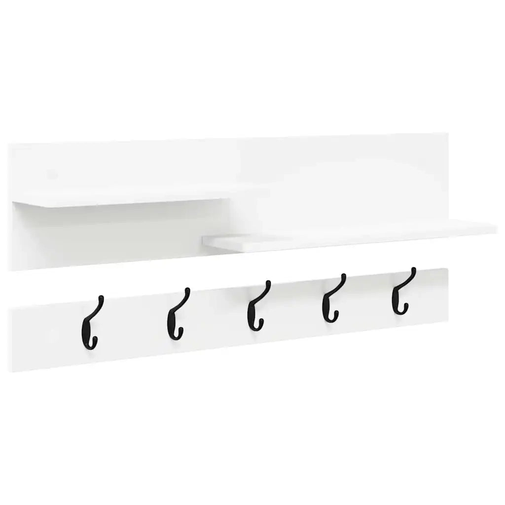 Appendiabiti a muro A parete Bianco 90 x 15 x 36 cm 874419