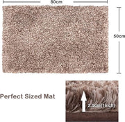 Matte anti-slip per bagno, tappeto per bagno in microfibra alta densità, lavabile in lavatrice, con microfibre idroassorbenti morbide, per vasca da bagno, doccia e bagno