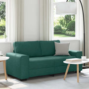 vidaXL Divano a 2 Posti Verde Scuro 140 cm in Tessuto