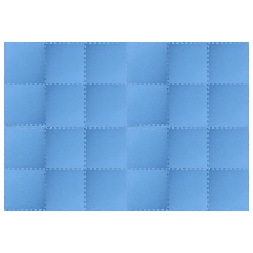 Tappetino a Incastro 24 pz 8,64 m² in Schiuma EVA Blu 92466