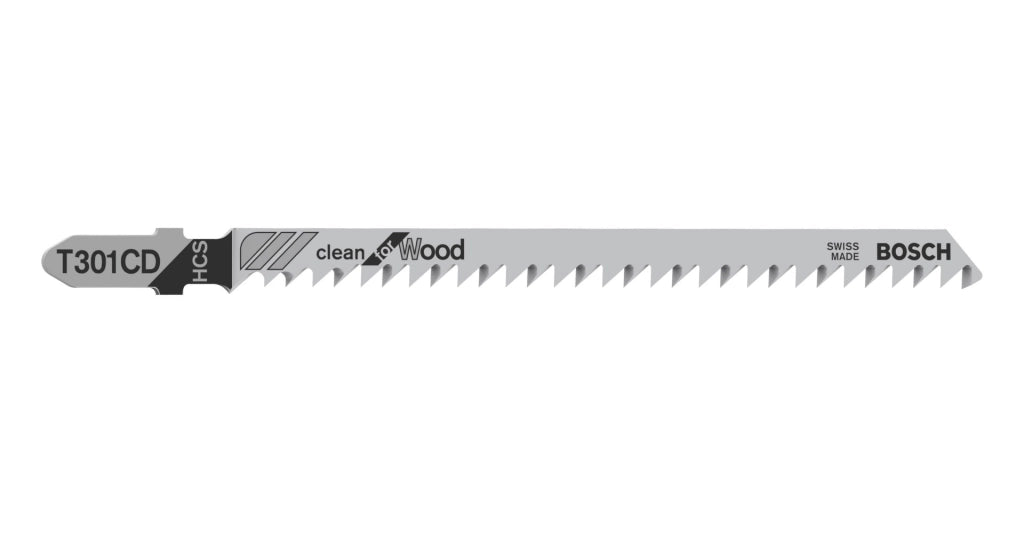 2608637590 - Set 5 lame per seghetto alternativo T 301 CD Clean for Wood