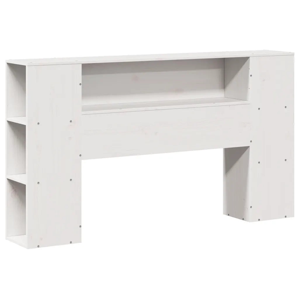 Letto Libreria senza Materasso Bianco 140x190 cm Legno di Pino 3321654