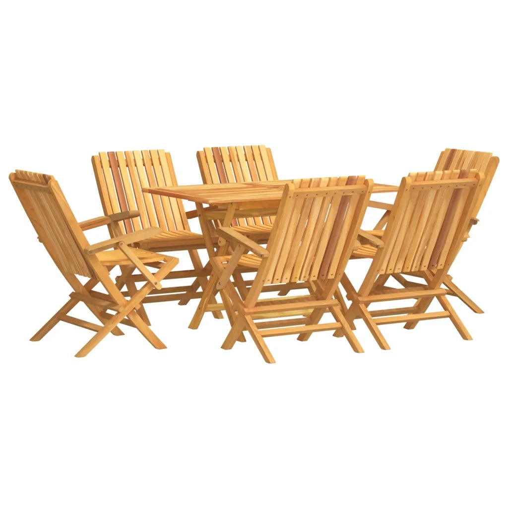 Set da Pranzo da Giardino 7 pz in Legno Massello di Teakcod mxl 100243