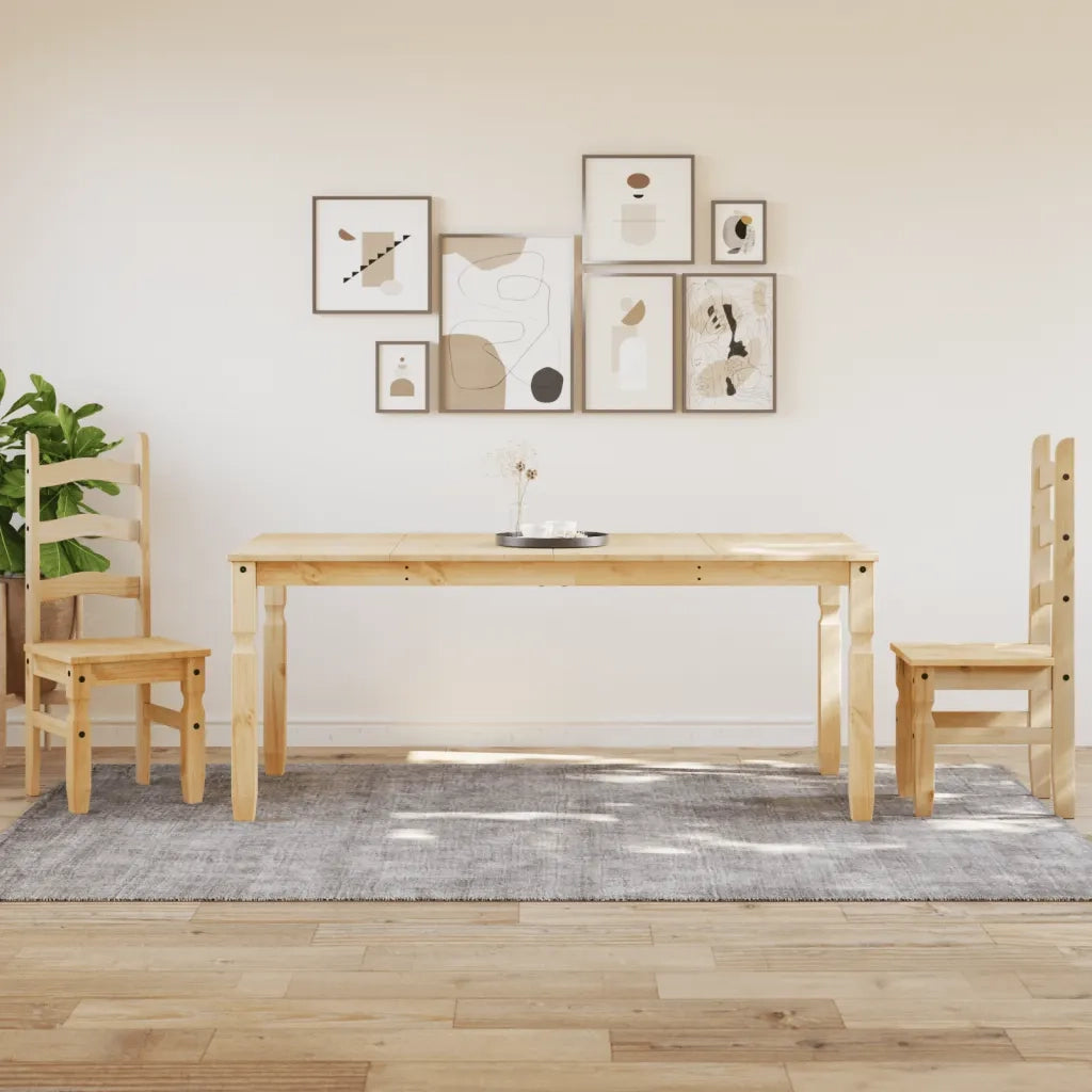 Tavolo da Pranzo | Tavolo da cucina Corona 180x90x75 cm in Legno Massello di Pino