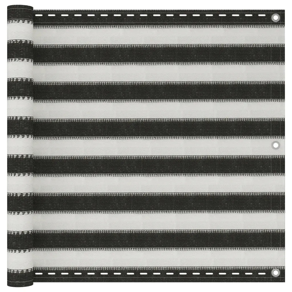 Paravento da Balcone HDPE 90x400 cm Antracite e Bianco cod mxl 11526