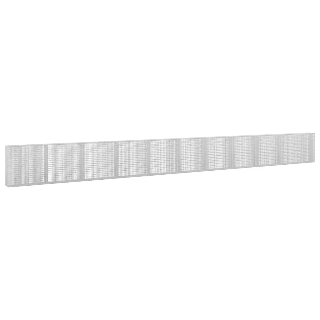 Gabione con filo da 3,5 mm e rete da 5x2,5 cm 1050x30x100 cm 3461775