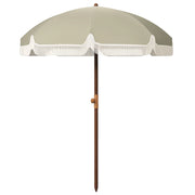 Ombrellone da Giardino ¨C zephmum ¨C Verde, Metallo e Poliestere, ?190x210 cm