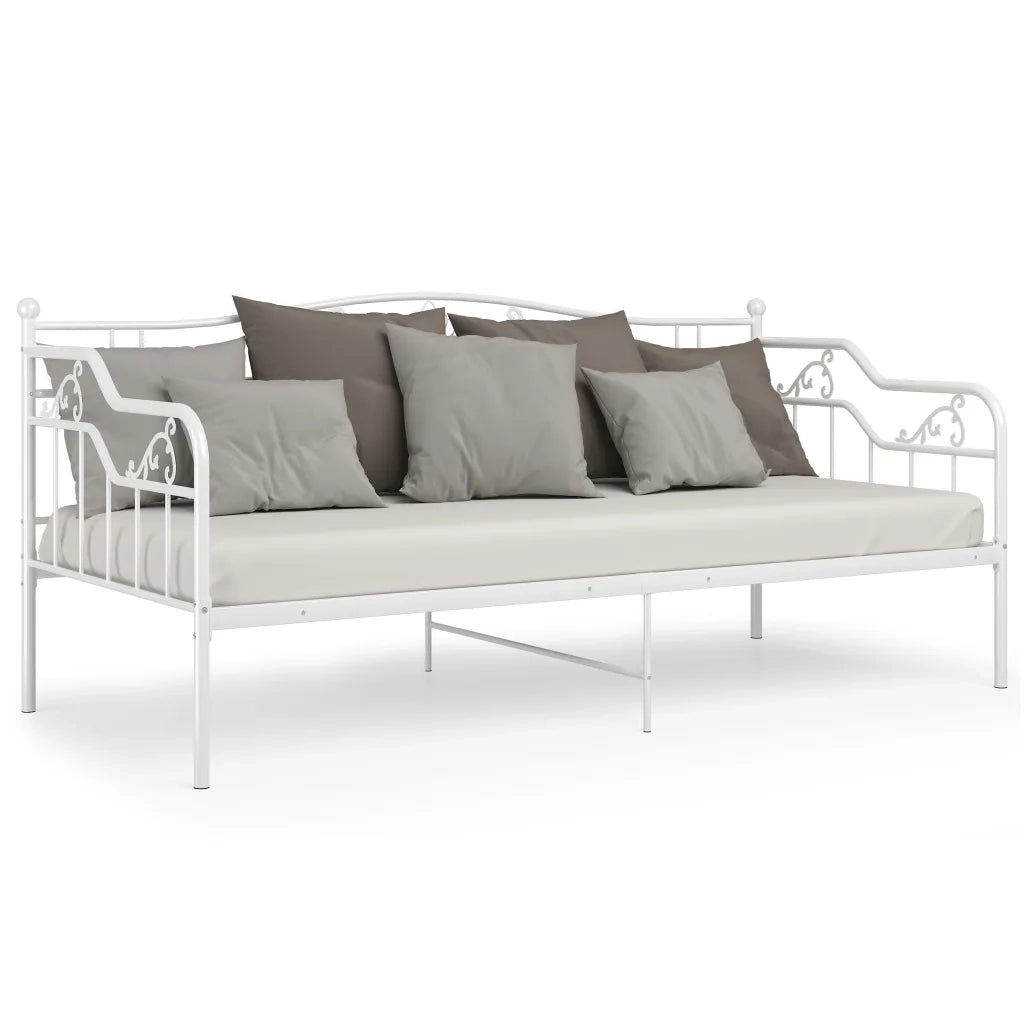 Telaio Divano Letto Bianco in Metallo 90x200 cm cod mxl 47880