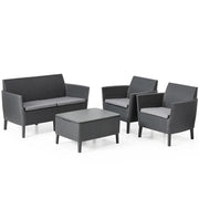 Keter Set Divani da Giardino 8 pz Salemo Grafite 236629 419999