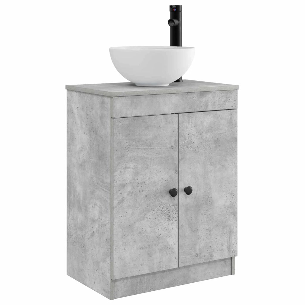 Mobile da bagno con lavabo Grigio Cemento 54 x 35 x 83 cm 890117