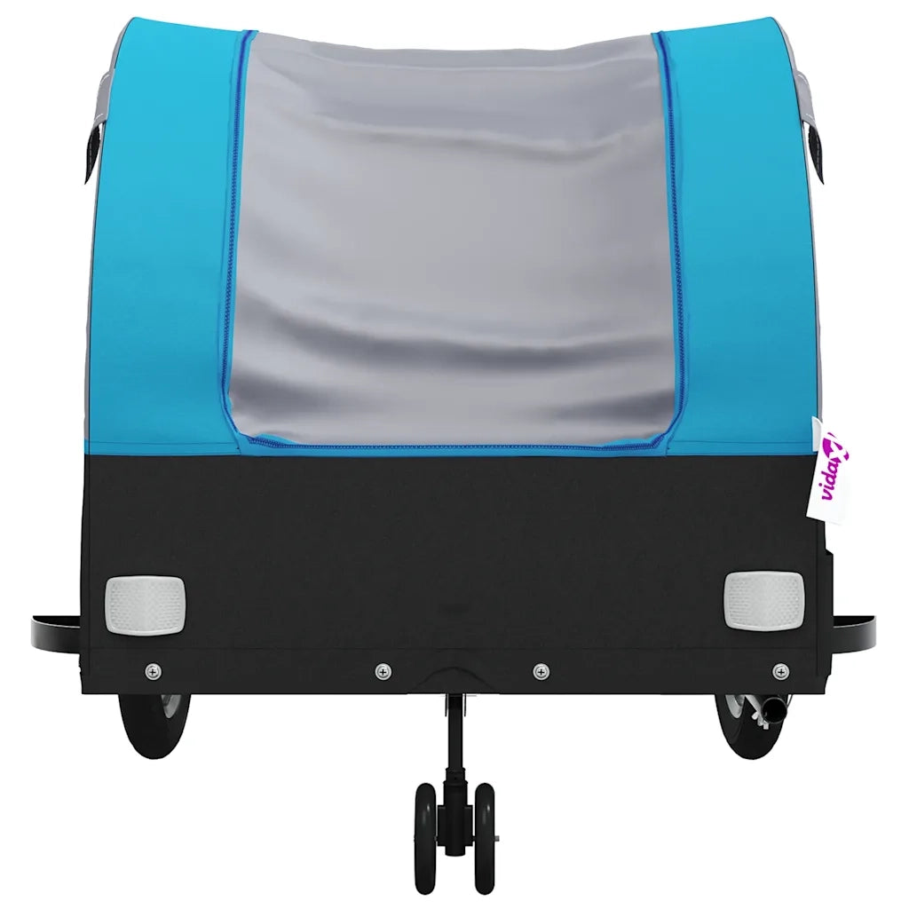 Rimorchio da Bici Nero e Blu 45 kg in Ferro CFW8339076