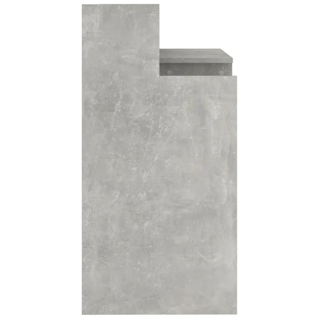 Scrivania tavolo postazione di lavoro mobile per computer scrivania da studio con luci a LED 97 x 45 x 90 cm legno ingegnerizzato grigio 02_0023804
