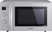 Magnetron NN-CD575MEPG - capacità di forno 27 litri - aria calda e griglia - finitura argentata - piano di cottura elettrico con base tedesca
