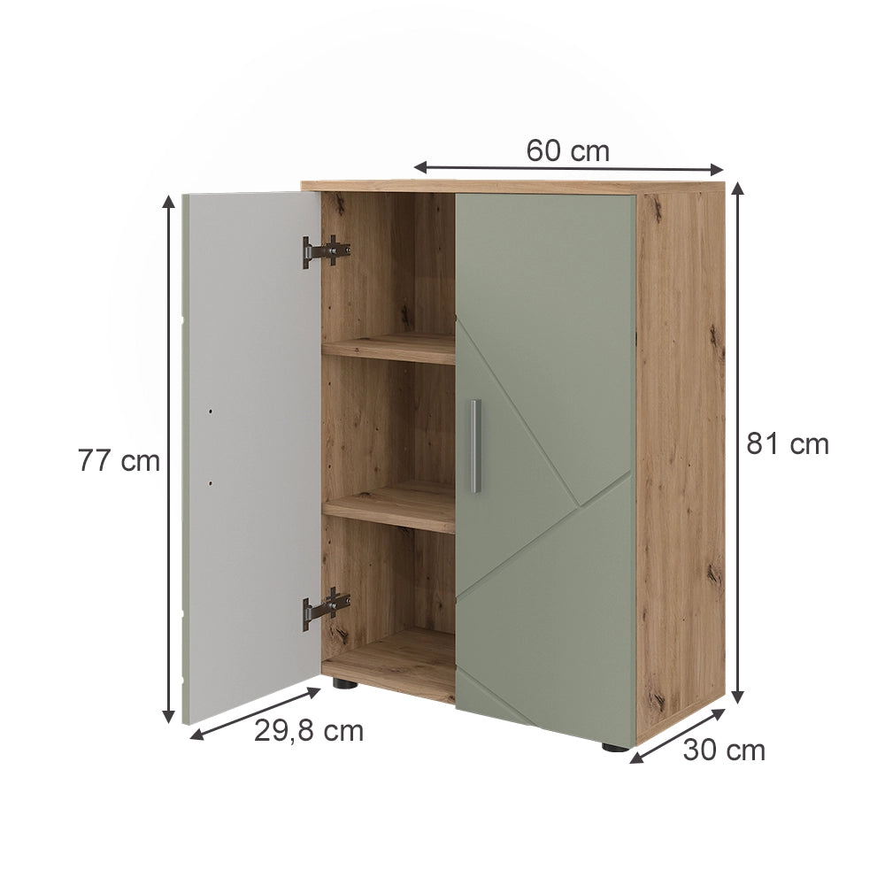Vicco mobiletto bagno Verde salvia 60 x 81 cm