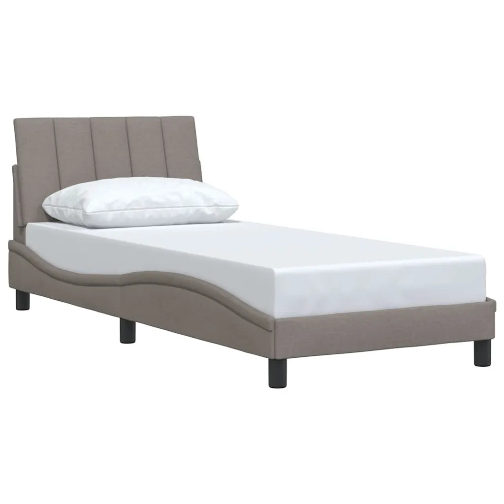 Giroletto senza Materasso Hanko Tortora 90x190 cm Tessuto