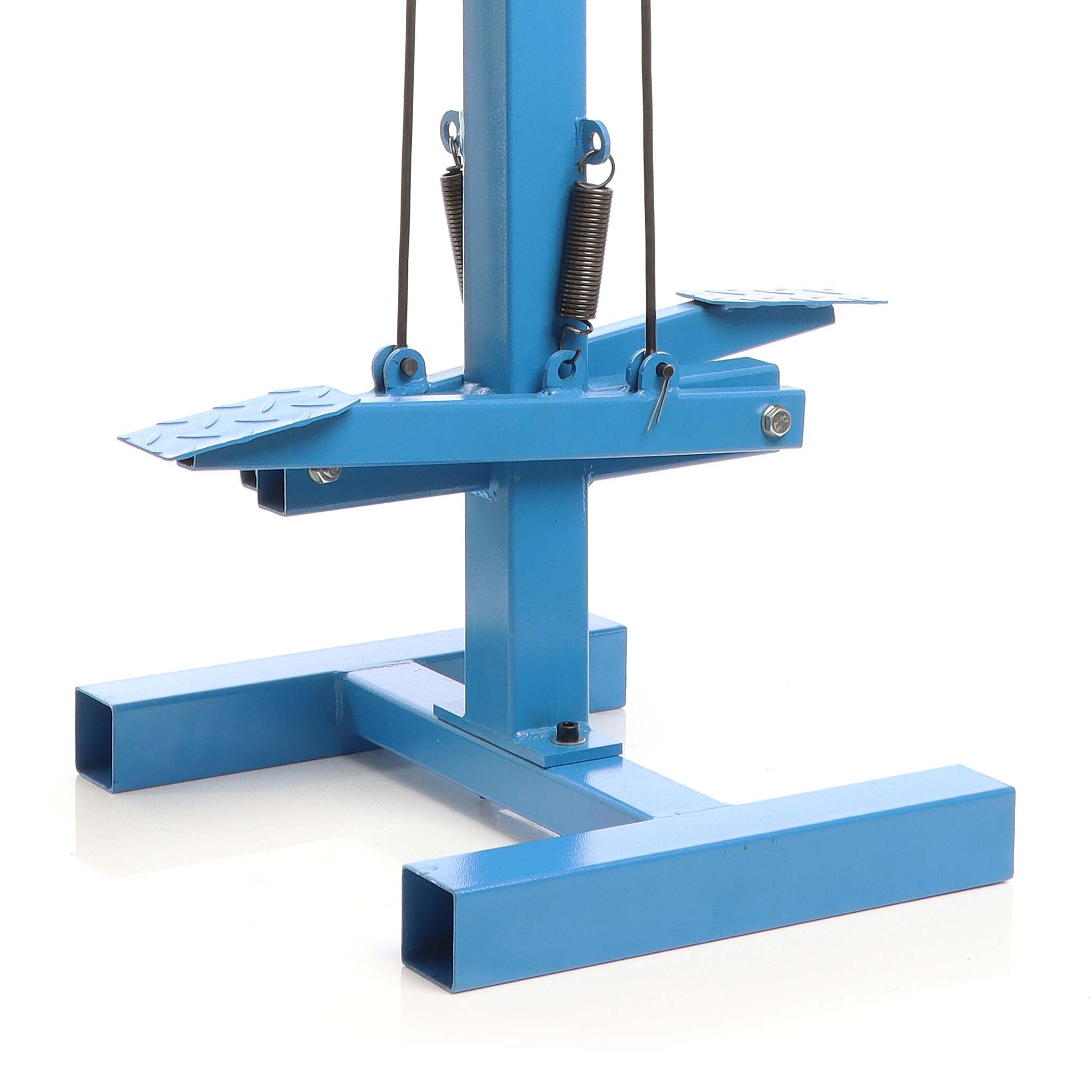 Macchina per ricalcatura e stiramento lamiere SS-18FD con supporto, 2 teste e leva a pedale