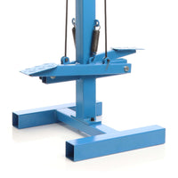 Macchina per ricalcatura e stiramento lamiere SS-18FD con supporto, 2 teste e leva a pedale