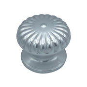 Pomolo fisso per porta SAGUATTI 161/80AB in alluminio argento lucido