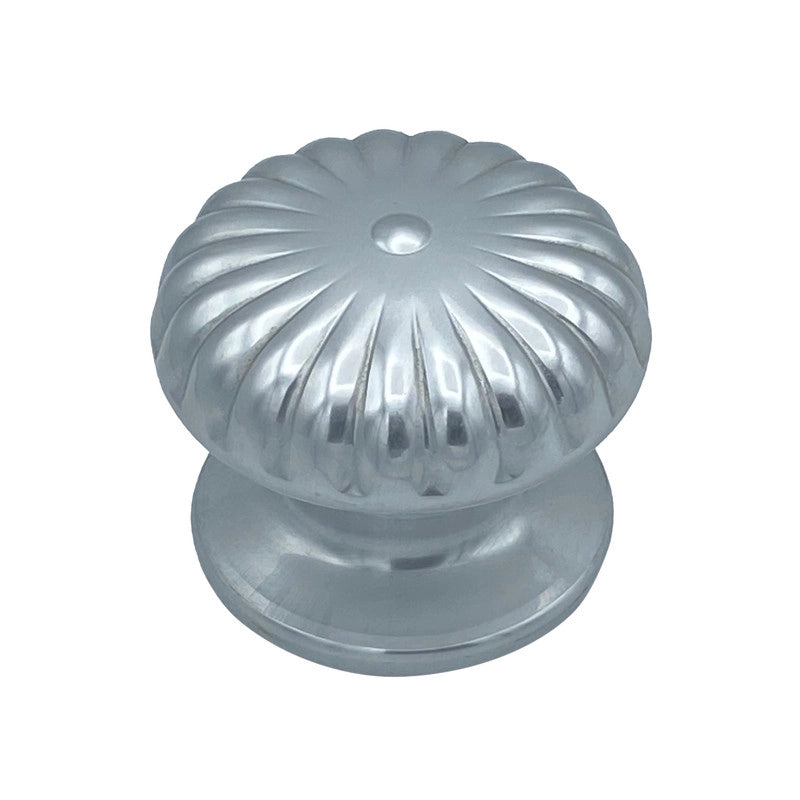 Pomolo fisso per porta SAGUATTI 161/80AB in alluminio argento lucido