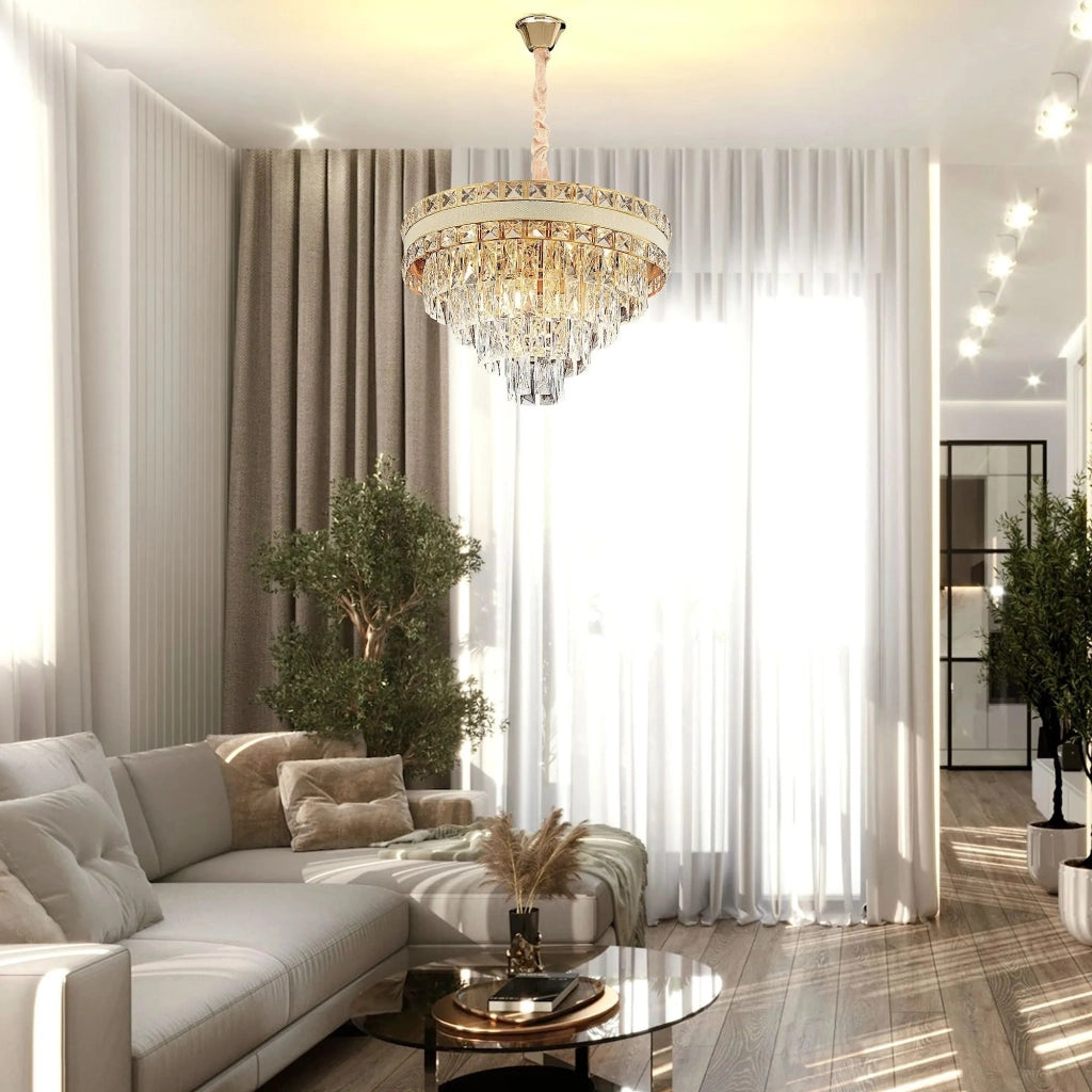 Lampada Cristal G048-cp 50cm Gold