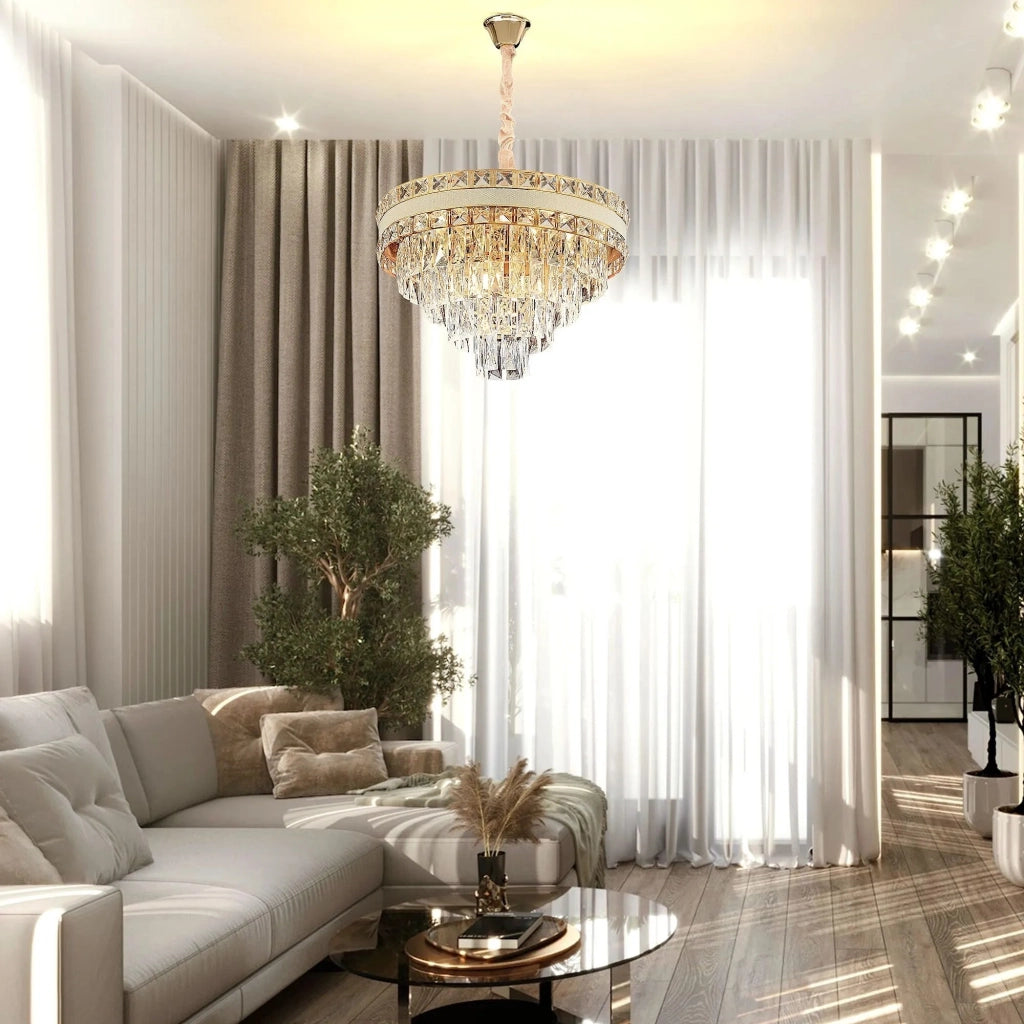 Lampada Cristal G048-cp 50cm Gold