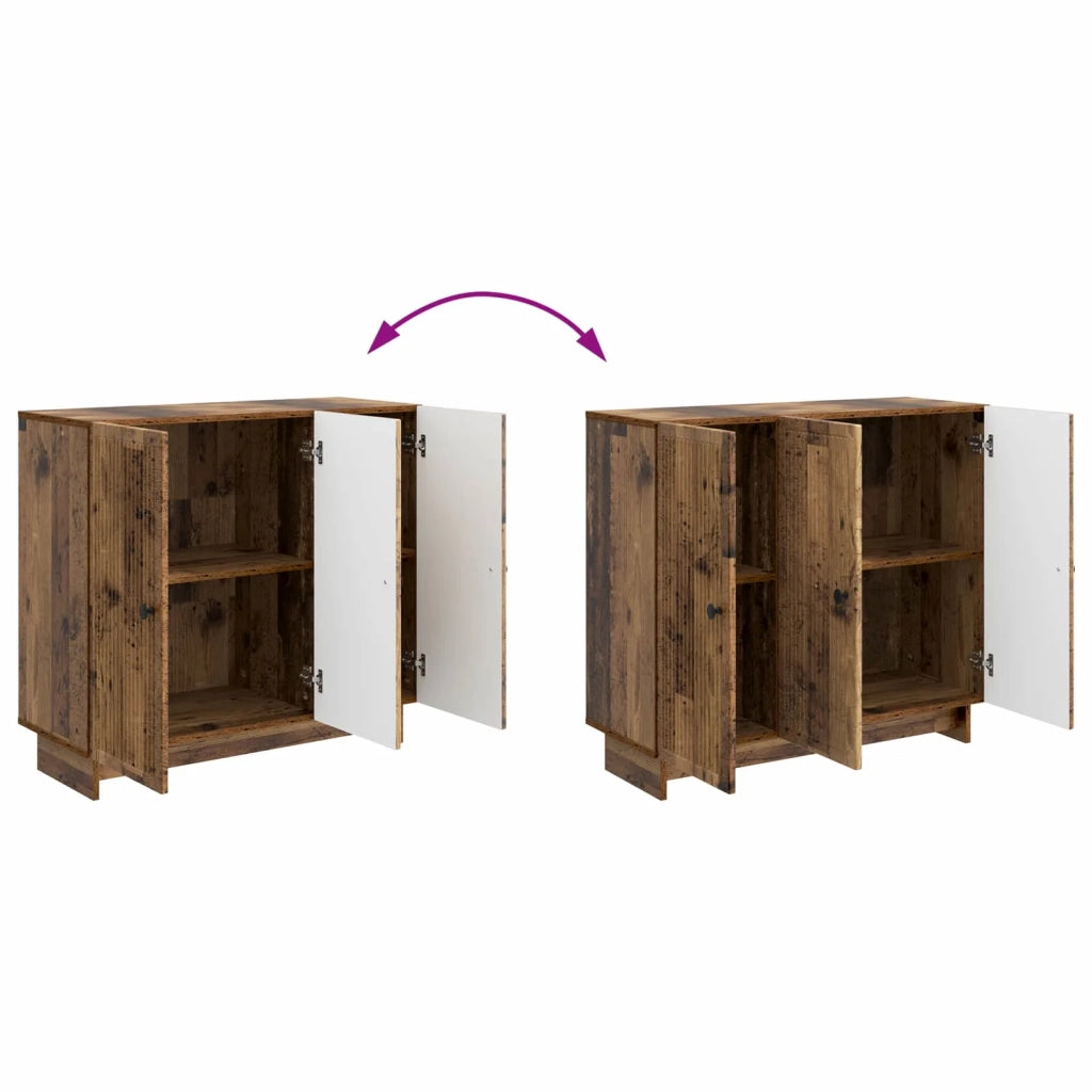 Credenza | Madia | Buffet da pranzo | Armadio da pranzo Legno antico 89 x 34,5 x 80 cm Legno ingegnerizzato