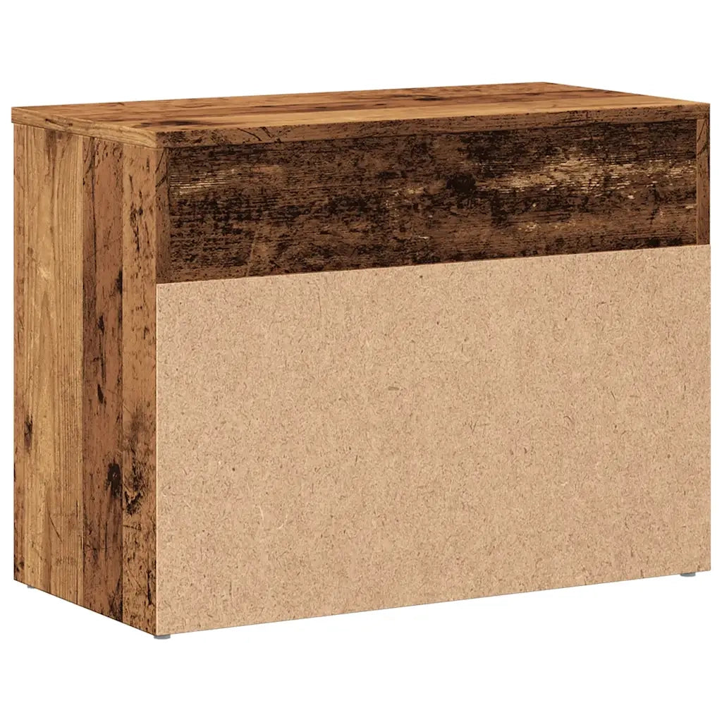 Scarpiera Legno Antico 60x30x45 cm in Legno Multistrato